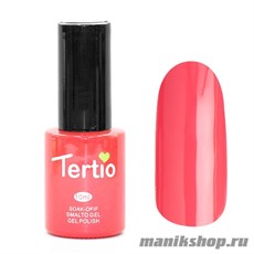 070 Гель лак Tertio 10мл Пылкий розовый, без блесток и перламутра, плотный