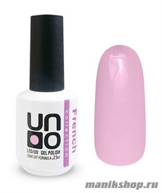 F02 Гель-лак UNO French Collection 15мл (Розово-сиреневый, без перламутра) Для френча