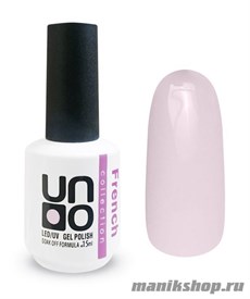 F04 Гель-лак UNO French Collection 15мл (Пастельный розово-сиреневый, без перламутра) Для френча