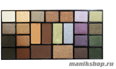 05928/03055 Triumf Набор теней 25цветов Color Palette Eyeshadow 01 Коричневые оттенки с зеленой гаммой
