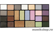 03942 Triumf Набор теней 25цветов Color Palette Eyeshadow 03 Бежево-серая гамма с голубыми и фиолетовыми оттенками