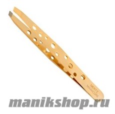 240 Mertz Пинцет 228-G золотой в дырку 10см