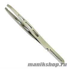 244 Mertz Пинцет 242-с расчёской для бровей 10см