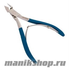 3256 Mertz Кусачки маникюрные «Ручная заточка» 677 P-Z синие ручки (лезвие 8мм)