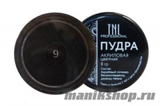 TNL Акриловая пудра №09 черная 8гр