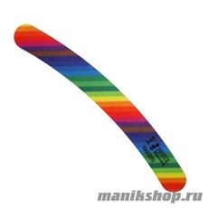 Mertz Пилка цветная радуга изогнутая 150*220грит 18см