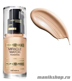 MaxFactor  Основа под макияж   Miracle Match   тон 40 light ivory 30мл