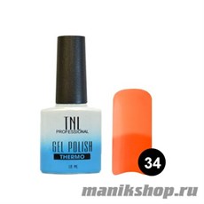 TNL Гель-лак Тhermo №34 Светло-оранжевый/неоново-оранжевый 10мл