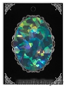 12 Фольга для дизайна ногтей "Битое стекло" Голография