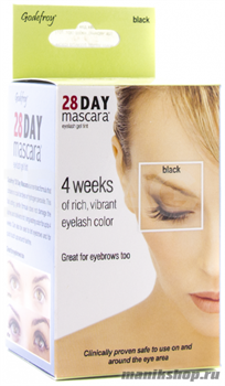 701 Godefroy 28 DAY mascara Краска-Хна 15 капсул ЧЕРНАЯ для ресниц (НАБОР)