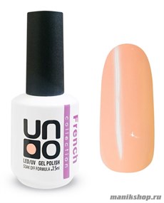 F06 Гель-лак UNO French Collection 15мл (Нежно-персиковый, без перламутра) Для френча