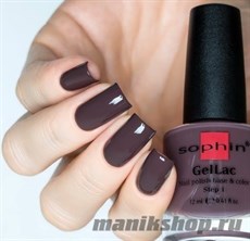 661 Sophin GelLac Гель-лак для ногтей без лампы 12мл  base&amp;color 2в1 (Цвет эспрессо)