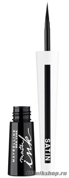 Maybellin Подводка для глаз MASTER INK SATIN тон 01 Черный