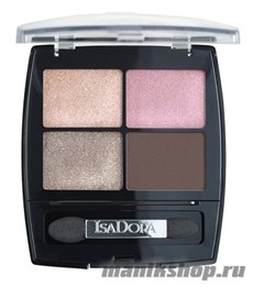232505 IsaDora Тени для век ЧЕТЫРЕХЦВЕТНЫЕ 05 бежево-розово-коричневая гамма