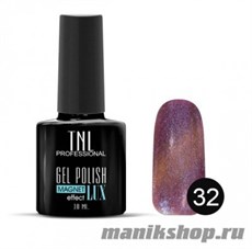 №32 Гель-лак TNL "Magnet lux" 10мл мерцание темной орхидеи
