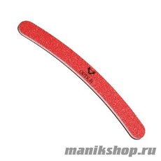 Option Пилка для ногтей из майлара, бумеранг 80/80 (красная)