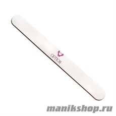 Option Пилка для натур. ногтей на деревянной основе 150/220 белая