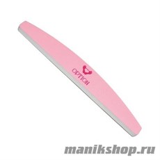 Option Пилка-Полировщик (бумеранг, широкий) 400/3000 розовый/белый