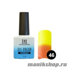TNL Гель-лак Тhermo №46 Мандариновый/ желтый (с микроблёстками) 10мл