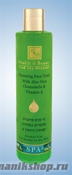 43106/118 Health&amp;Beauty Тоник для лица очищающий 250мл Зеленый чай и алоэ вера