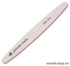 Planet Nails Пилка для ногтей ОВАЛЬНАЯ зебра 180/240