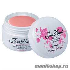 4111 JessNail Гель однофазный pink natural 15гр Розовый, натуральный (белая банка)