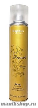 Kapous Arganoil Лак аэрозольный для волос сильной фиксации с маслом арганы 250мл