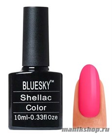Bluesky Гель-лак 113 CL  "Неоновый ярко-розовый" 10мл