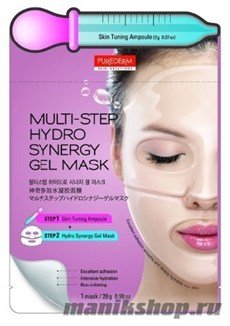 181054 Purederm Система ухода многоступенчатая (ампула для подготовки кожи+ маска)