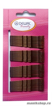 2341 N-40BRONZ Dewal Beauty Невидимки ВОЛНА 50мм (40 шт/уп) Бронзовые