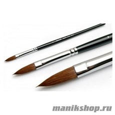 RuNail Кисть для акрила Sable Oval NCO № 8