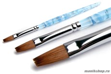 RuNail Кисть для акрила Kolinsky Flat NAF № 7