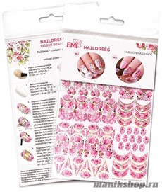 E.MI Naildress Slider Design  Нежные розы