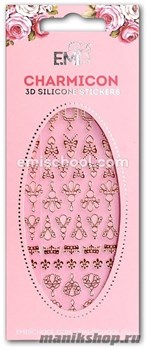 E.MI Charmicon 3D  Silicone Stickers «Украшение №4» золото/ серебро