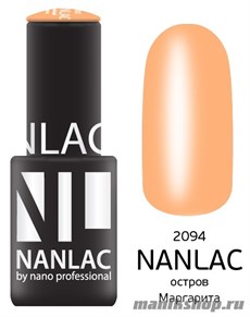 2094 NANLAC Гель-лак "Эмаль" 6мл Остров Маргарита (нежно-оранжевый, пастельный)