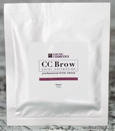 759160 CC Brow Хна для бровей в саше Brown 10гр КОРИЧНЕВАЯ