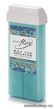 4563 White Line Теплый воск в картридже Flex 100мл Аквамарин