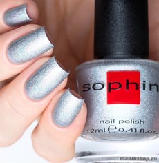 № 206 Sophin Лак для ногтей 12мл (Голографический, серебряный, плотный)
