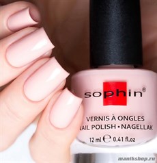 № 6 Sophin Лак для ногтей 12мл (Светло-бежевый, плотный, без блесток и перламутра)