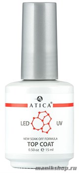 Atica TOP GEL Верхнее покрытие, закрепитель 15мл soak off