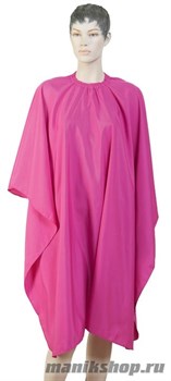 3944 AA09Pink Dewal Пеньюар для стрижки волос "Матовый", полиэстер, 128х148см
