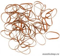Dewal Midi Резинки для волос, силикон, коричневые, 50шт