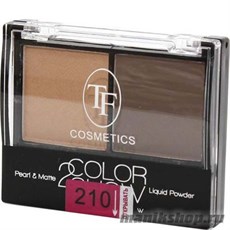 05553 Триумф TF Тени для век двойные Color Show 210 золотистый+ ореховый