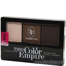 05652 Триумф TF Тени для век тройные Trio Color Empire 304 шоколад