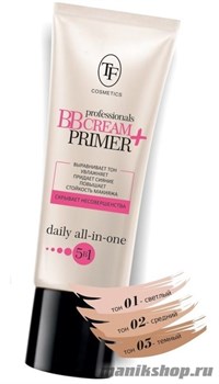 06307 Триумф TF Крем тон. и основа под макияж увлажн. "professional BB Cream+ Primer 03 натур. бежевый