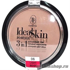 07113 Триумф TF Пудра компактная для лица 3в1 IDEAL SKIN 06 light beige