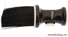 10466 Dewal Кисть-смётка NB002 Black настольная с ёмкостью для талька (искусственная щетина)