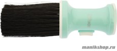 10468 Dewal Кисть-смётка NB002 Mint настольная с ёмкостью для талька (искусственная щетина)