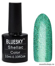 Bluesky Гель-лак Серия Глиттер BJ 05 светло-салатовый 10мл
