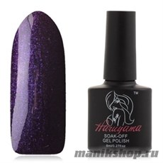 Haruyama №237 Гель-лак для ногтей 8мл (бордово-фиолетовый, с микроблестками, плотный)